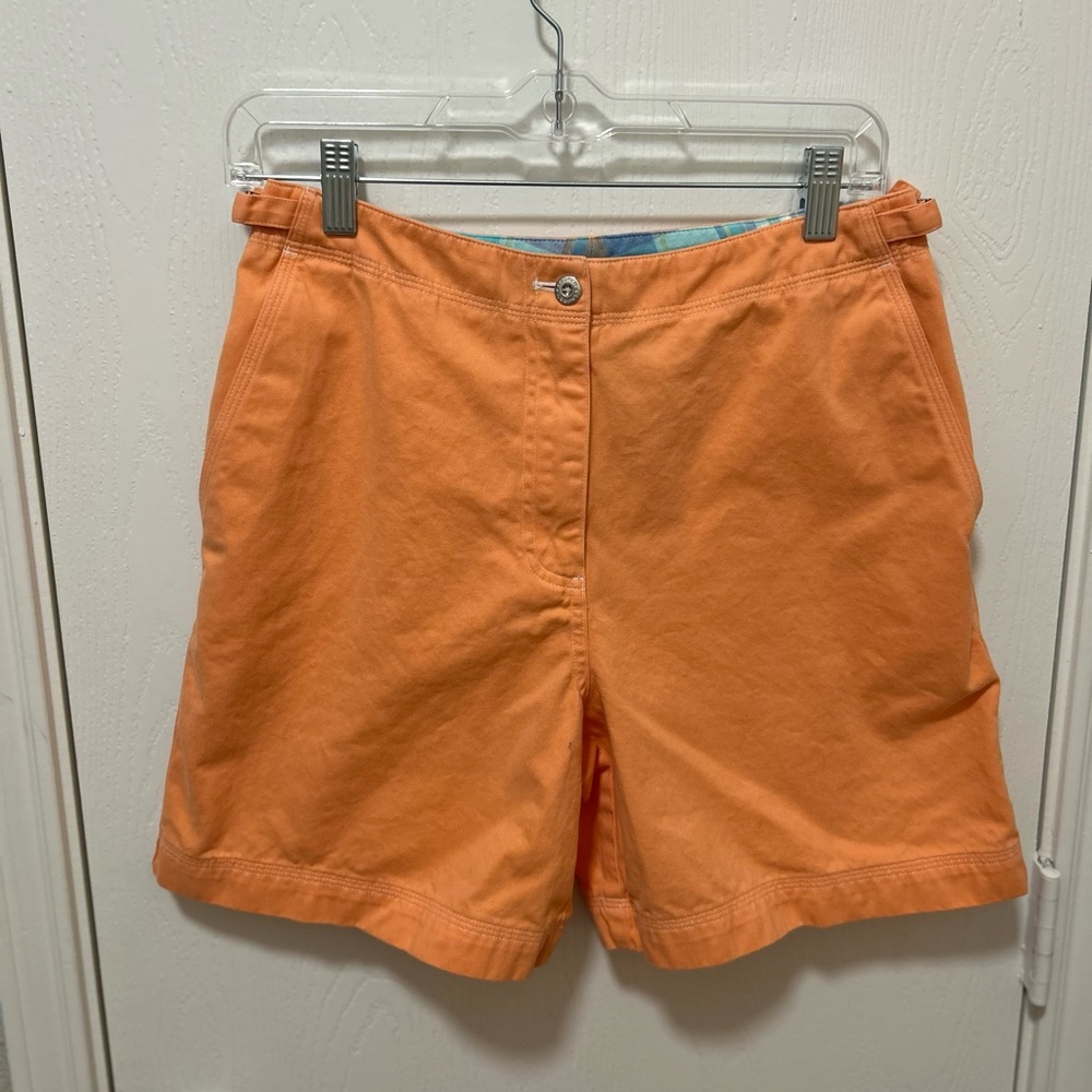 Lauren Ralph Lauren Coral Bermuda Shorts 100% Cotton Size Woman’s